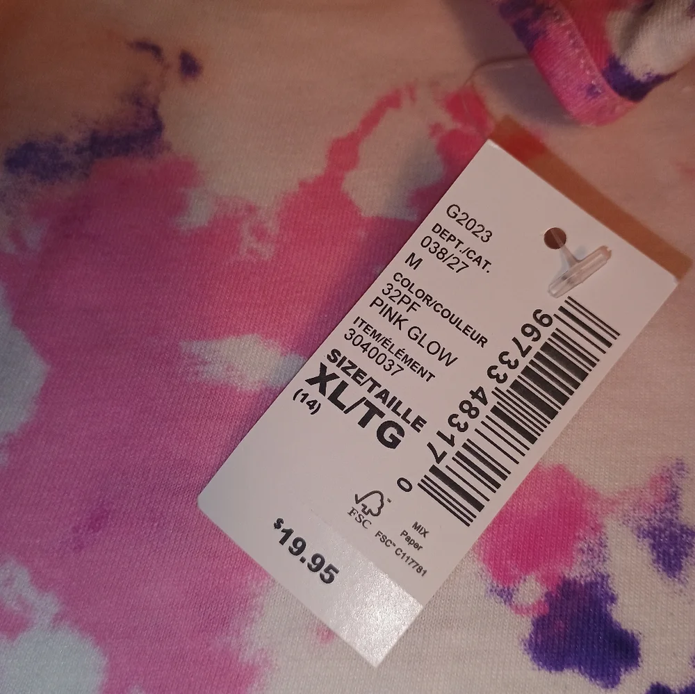 Children place multi colored tanks top style tie-dye dress. Brand new w Tag Xl - Picture 3 of 5